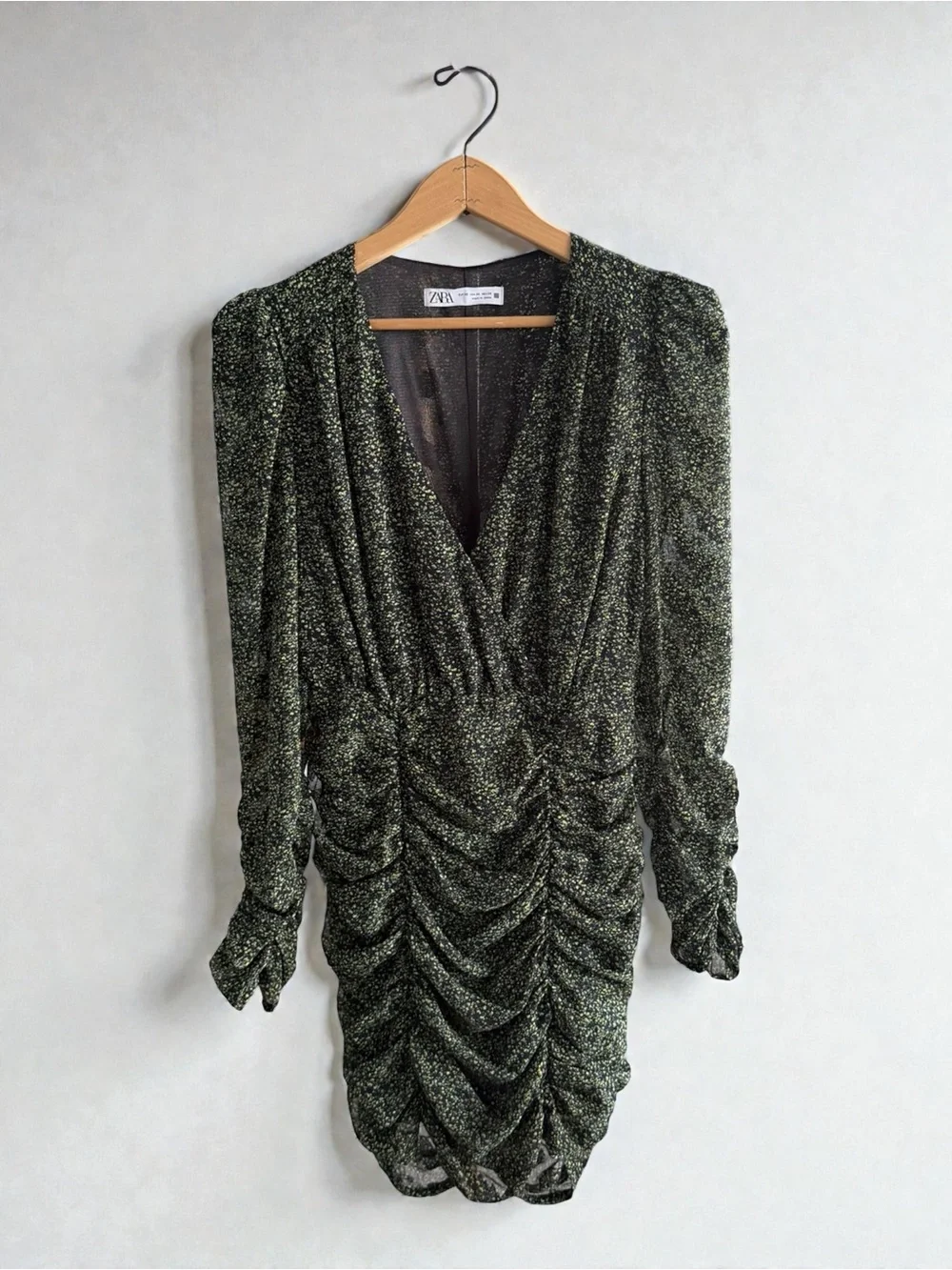 zara long sleeve dresses Zara Modest Maxi in Hunter Medium